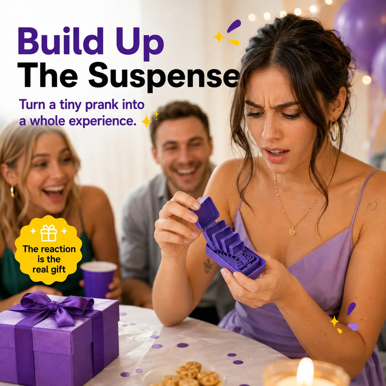 ⏳ Last Day 49% OFF – 😂 Never-Ending Prank Gift Box | Endless Nested Surprise Boxes with Hilarious Final Reveal for White Elephant, Parties & Funny Gifts 🎁