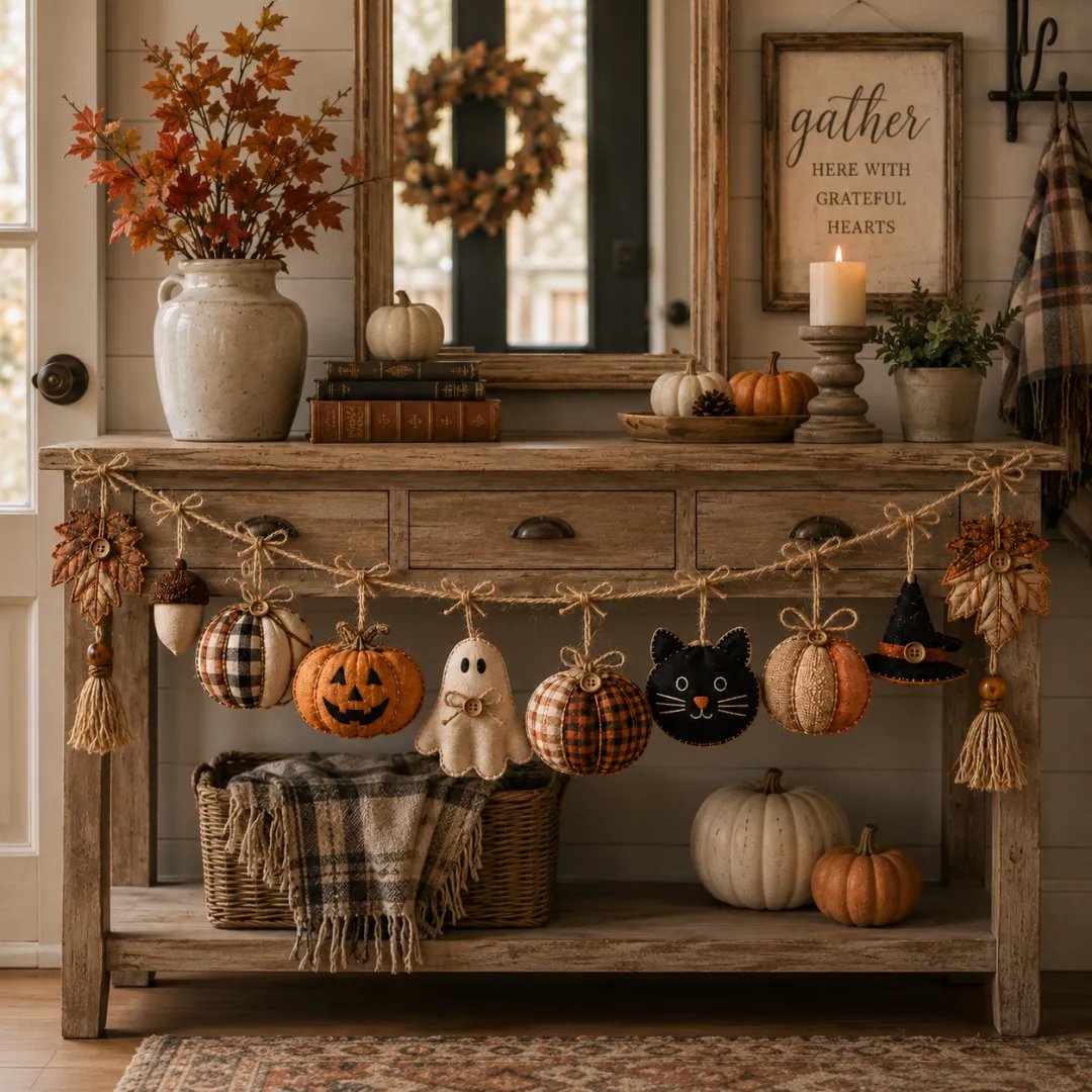 🔥HOT SALE 49% OFF - 🍂Cozy Fall Fabric Garland🎃