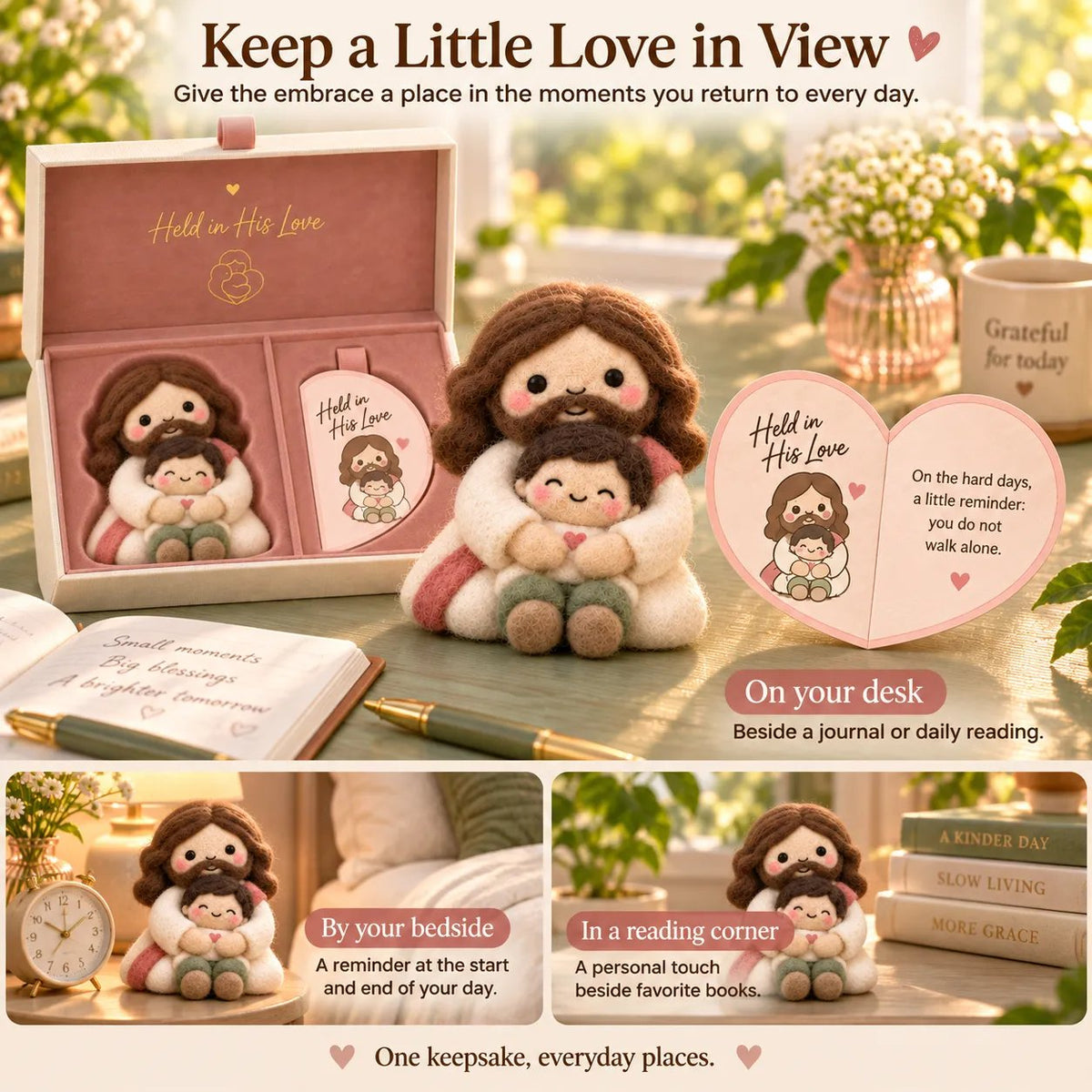 Faith & Meaning | 6 Heartfelt Felt Keepsake Designs with Message Cards ✝️
