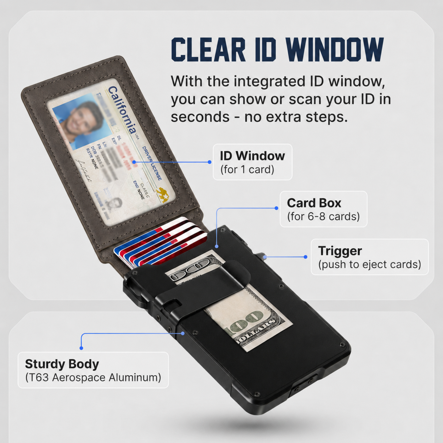 Cotitoc™ Minimalist Wallet - Maximum Capacity. Minimal Footprint.