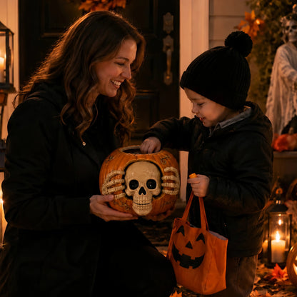 🎃Trick-or-Treat 🍬 Skull Pumpkin Candy Jar🔥🔥🔥