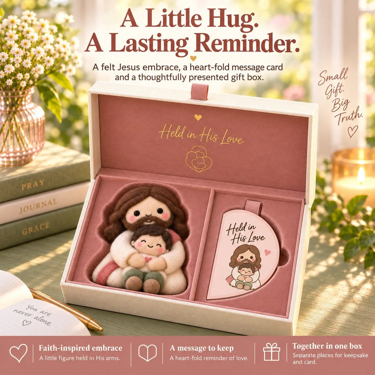 Faith & Meaning | 6 Heartfelt Felt Keepsake Designs with Message Cards ✝️