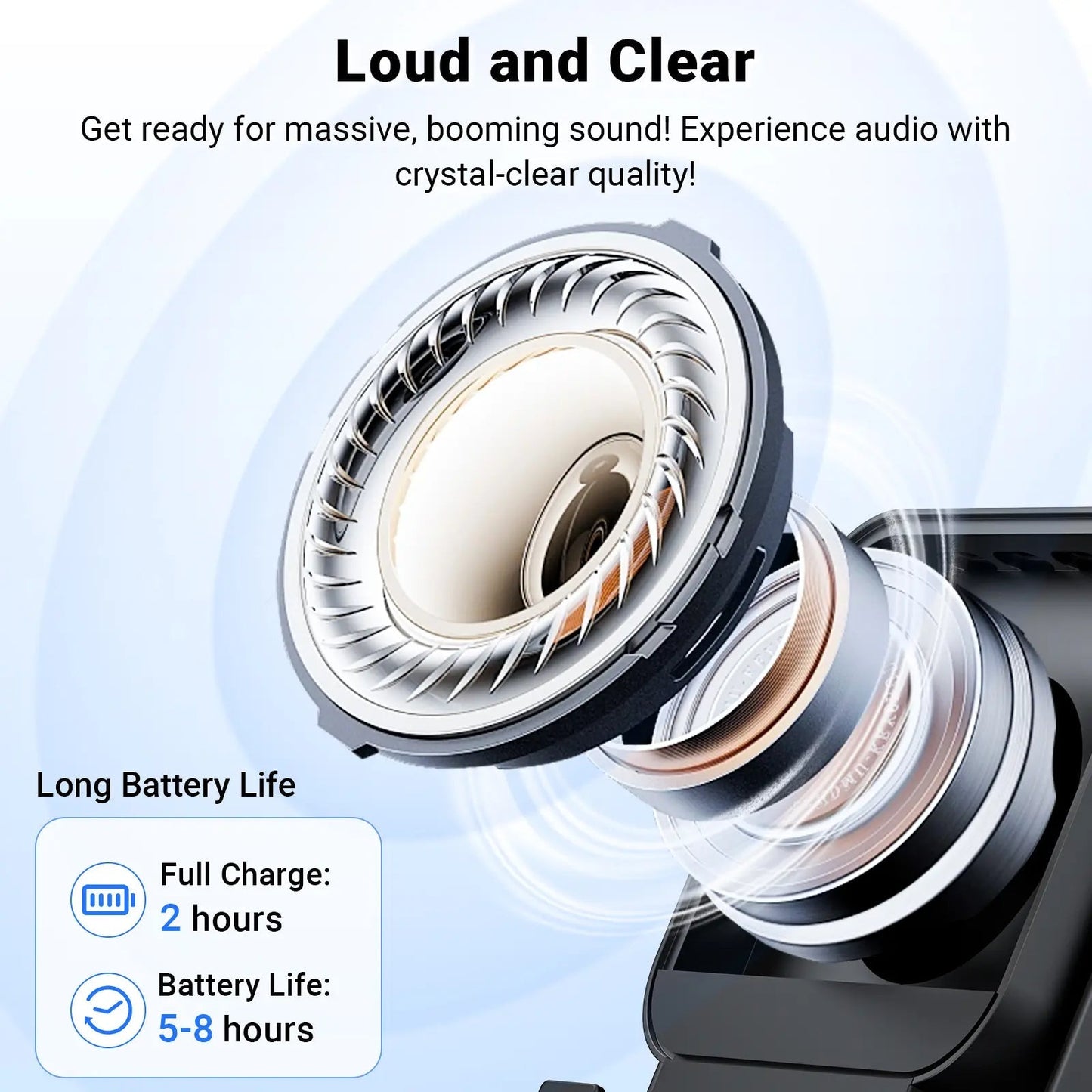 🔥50% OFF🔥 5-in-1 Wireless Speaker – Stereo Sound, RGB Light & Phone Stand