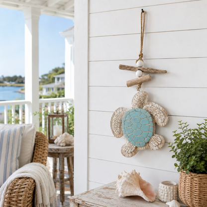 Lighted Coastal Sea Turtle Wall Decor with Remote