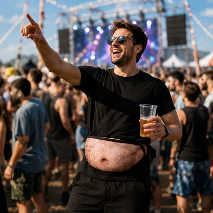 🔥 3D Prank Dad Bod Waist Bag