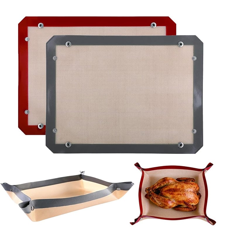 Transformable Snap‑Up Silicone Baking Mat