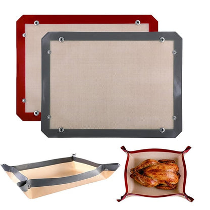 Transformable Snap‑Up Silicone Baking Mat