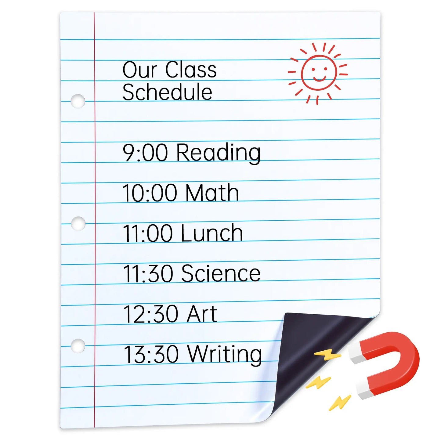 🔥Back to School Essential 49% OFF📝 Giant Magnetic Lined Paper Whiteboard🧑‍🏫💕Perfect for Teaching, Writing Practice, To-Do Lists & Daily Planning