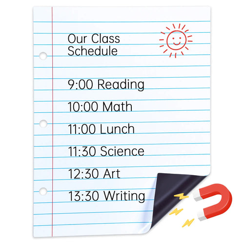 🔥Back to School Essential 49% OFF📝 Giant Magnetic Lined Paper Whiteboard🧑‍🏫💕Perfect for Teaching, Writing Practice, To-Do Lists & Daily Planning