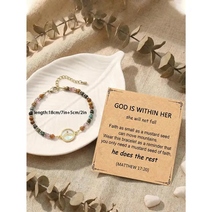 ✝️ Mustard Seed Faith Bracelet – Matthew 17:20 Inspirational Christian Bracelet