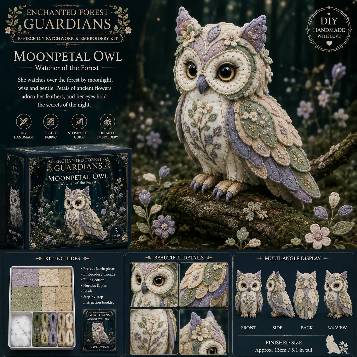 🧚 Forest Elf Patchwork Handicraft Set
