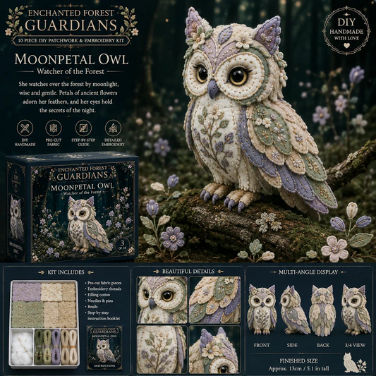 🧚 Kit de Bricolage Elfes de la Forêt en Patchwork