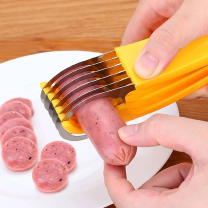 🍌Banana Slicer🍓Stainless Steel Strawberry 🥒 Cucumber Cutter - Dishwasher Safe