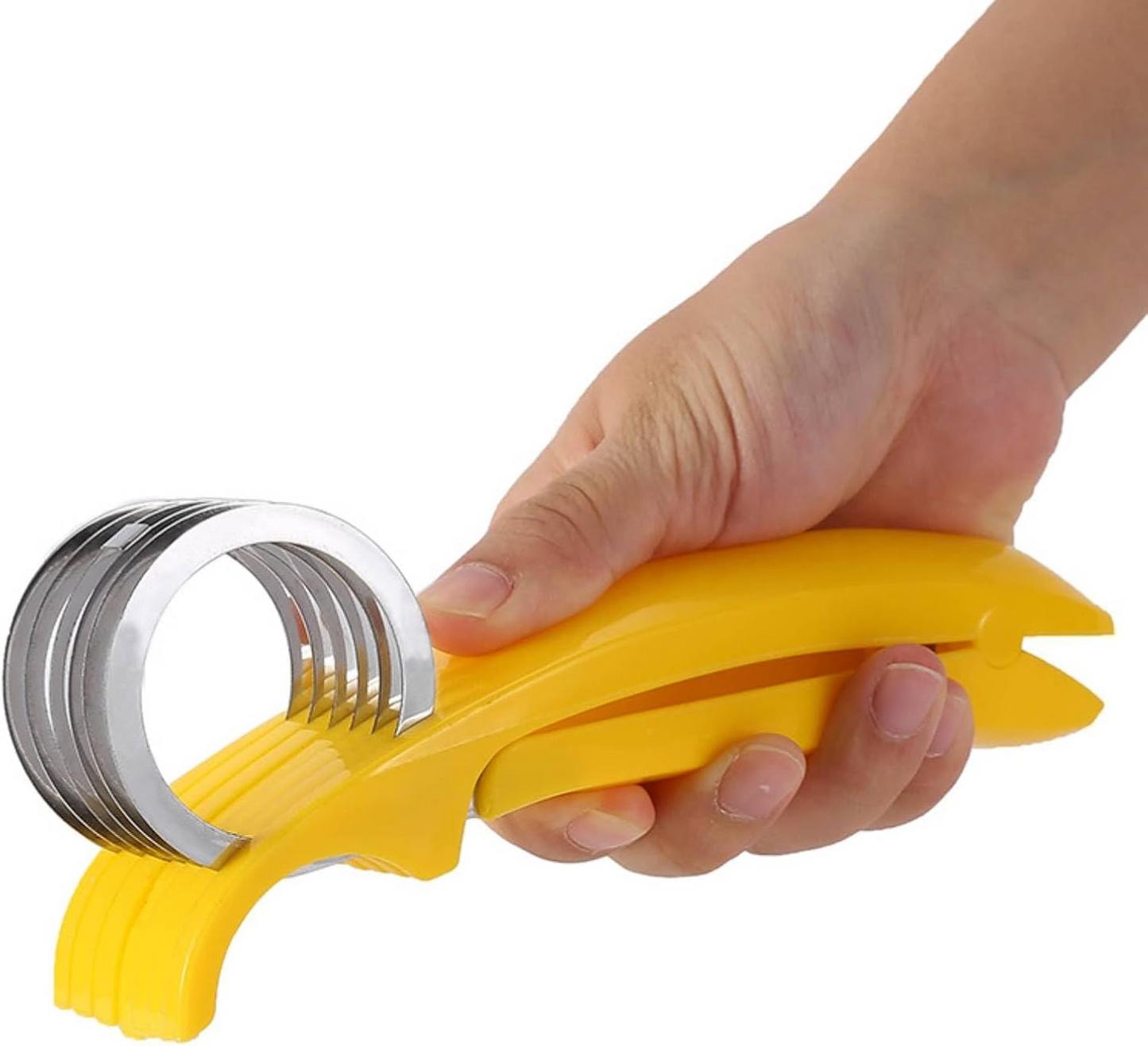 🍌Banana Slicer🍓Stainless Steel Strawberry 🥒 Cucumber Cutter - Dishwasher Safe