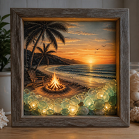 Seaside bonfire
