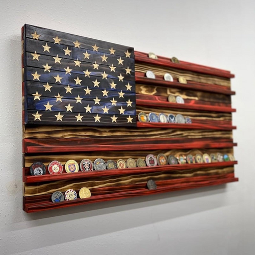 🔥Last Day 50% OFF🔥American Flag Challenge Coin Stand