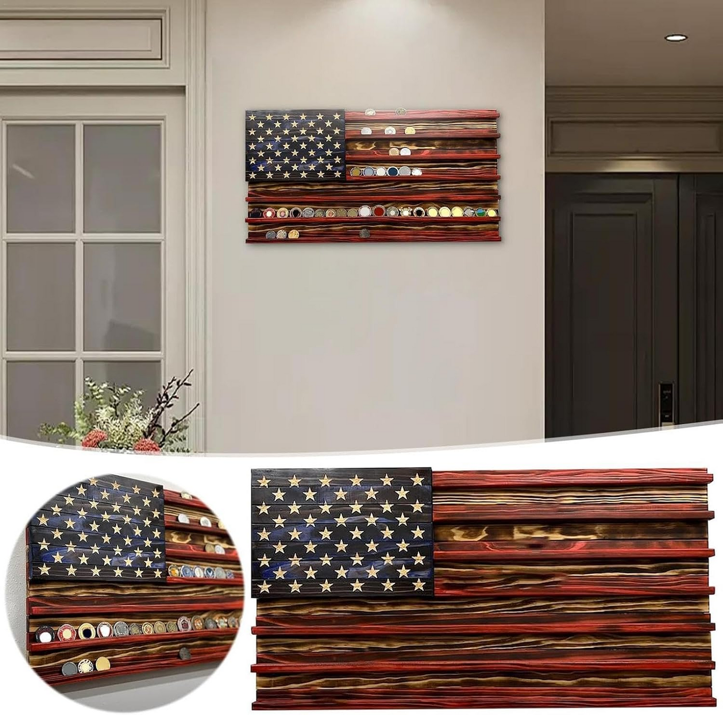 🔥Last Day 50% OFF🔥American Flag Challenge Coin Stand