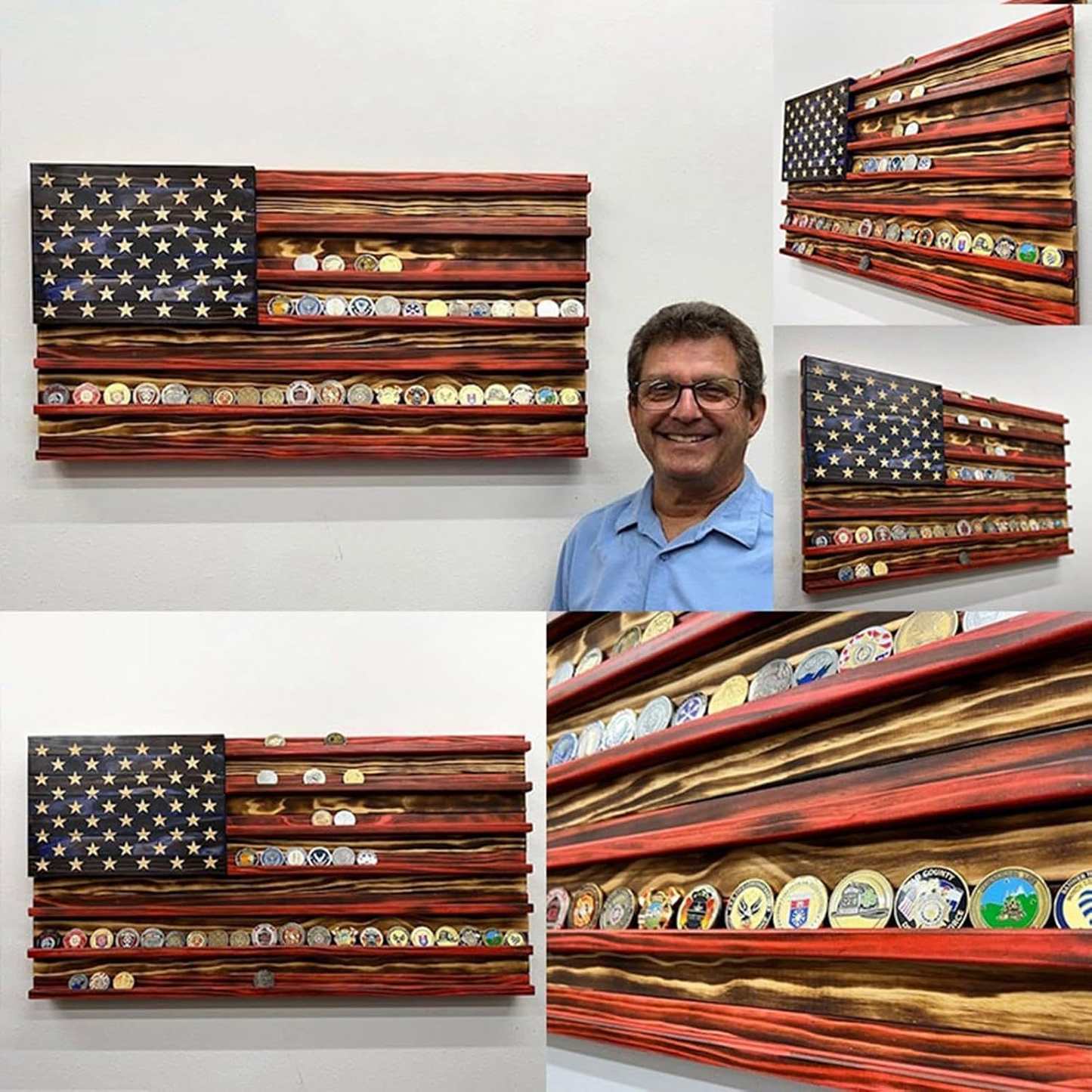🔥Last Day 50% OFF🔥American Flag Challenge Coin Stand