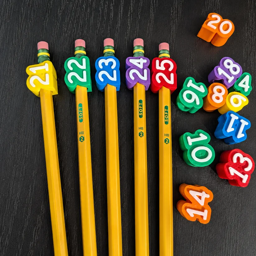 🎁Dernier jour -50% - Crayon Toppers Numérotés