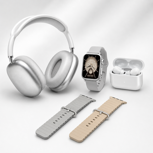 💥SAVE 70%⌚Smartwatch Set with Dual Earphones and Four Watch Straps🎧