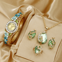 Blue Blossom Jewelry Watch Set