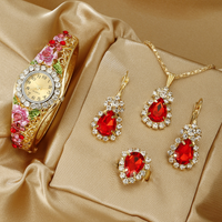 Ruby Rose Enamel Bangle Watch Set