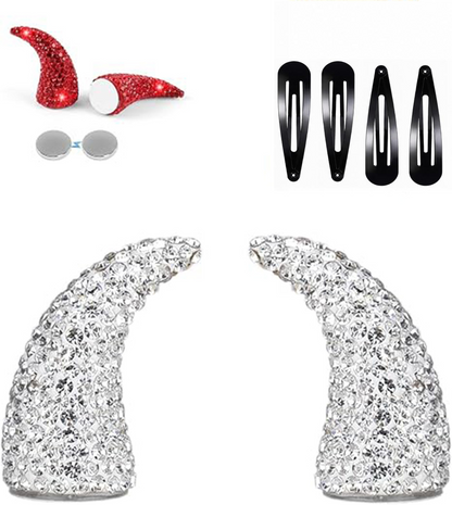 💥 LAST DAY 49% OFF - 😈✨ Cute Sparkle Magnetic Devil Horns