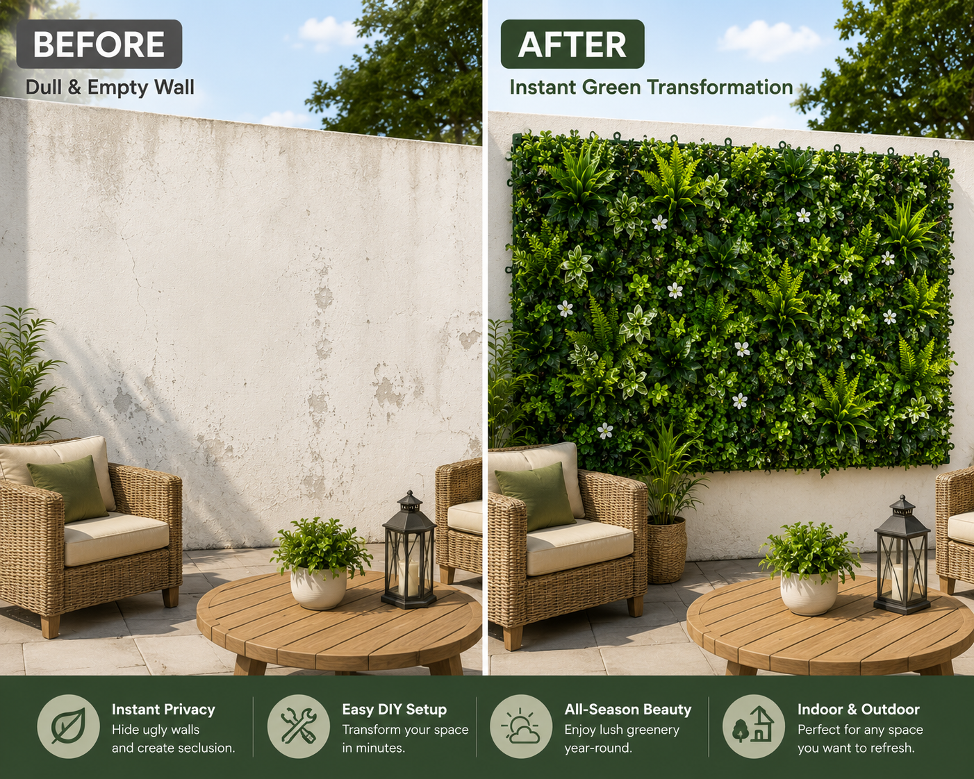 Turn Any Empty Wall Into Lush Greenery—In Minutes.