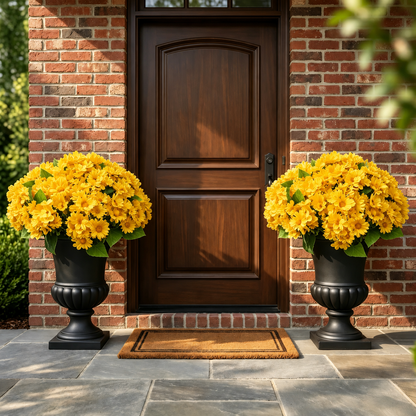 💥Last Day 70% OFF🌼- Artificial Outdoor Sunset Mums Flowers - UV resistant, Waterproof, Windproof