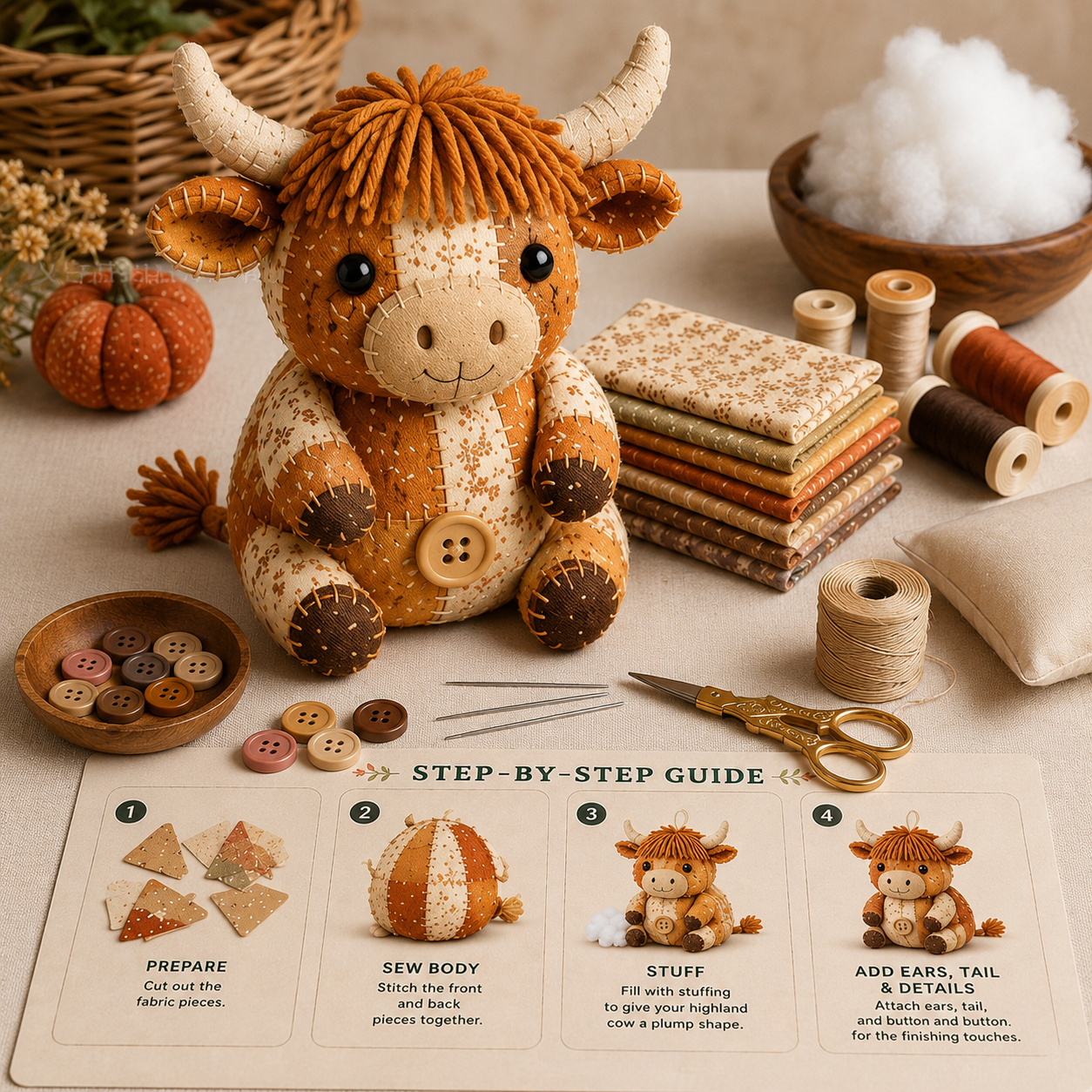 🔥Last Day 49% OFF - DIY Animal Pumpkin Sewing Kit
