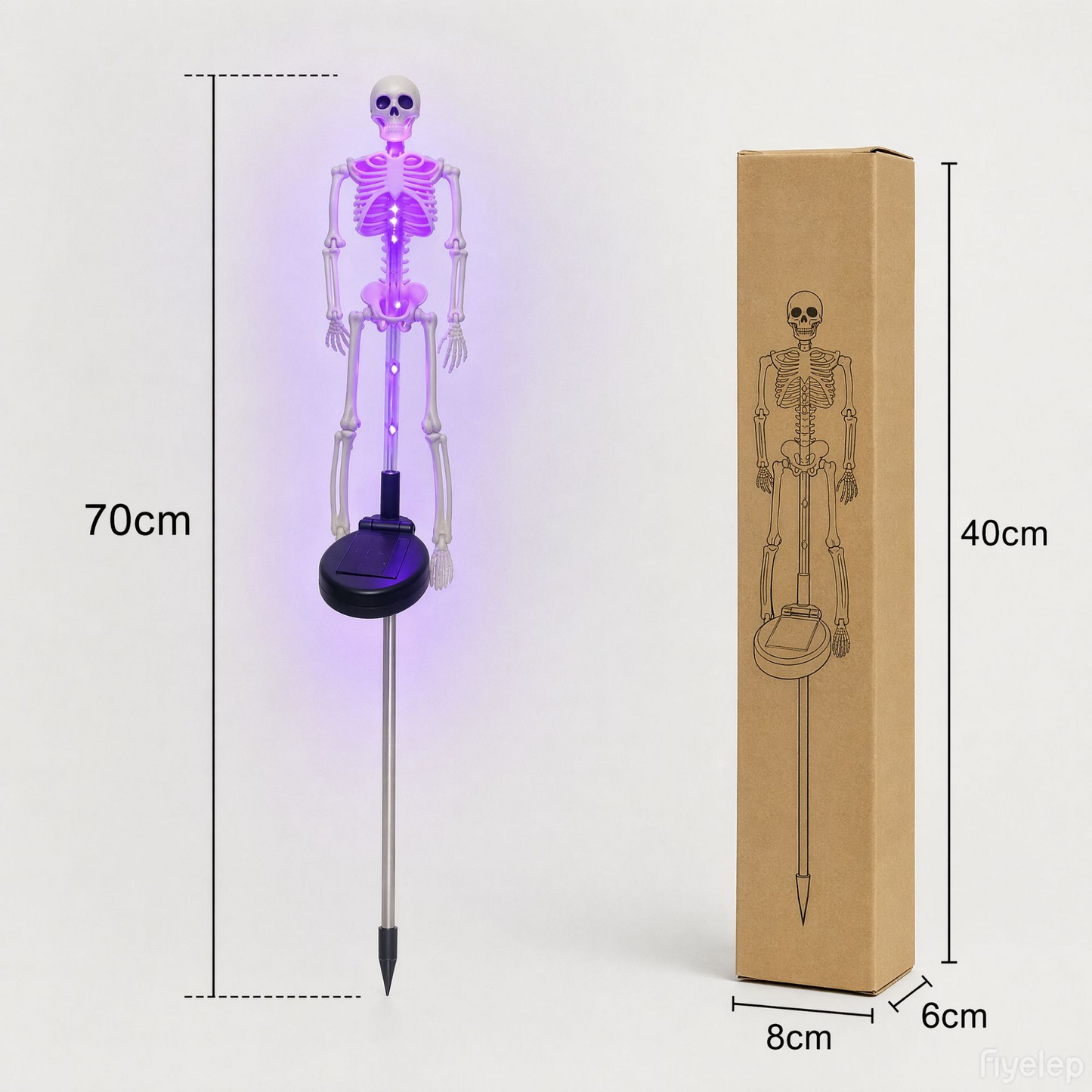 🎃Halloween Early Bird Special 50% OFF 💀Skeleton Solar Light Garden Stake