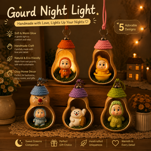 🔥Last Day 69% OFF - Gourd Night Light Ornament