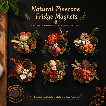 🔥Last Day 49% OFF-Magnetic Fridge Magnets Made of Natural Plant Pinecones