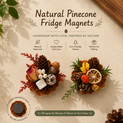 🔥Last Day 49% OFF-Magnetic Fridge Magnets Made of Natural Plant Pinecones