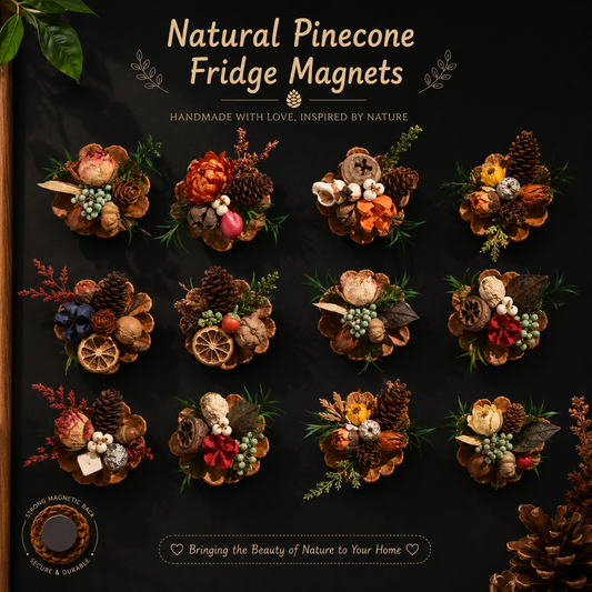 🔥Last Day 60% OFF-Magnetic Fridge Magnets Made of Natural Plant Pinecones