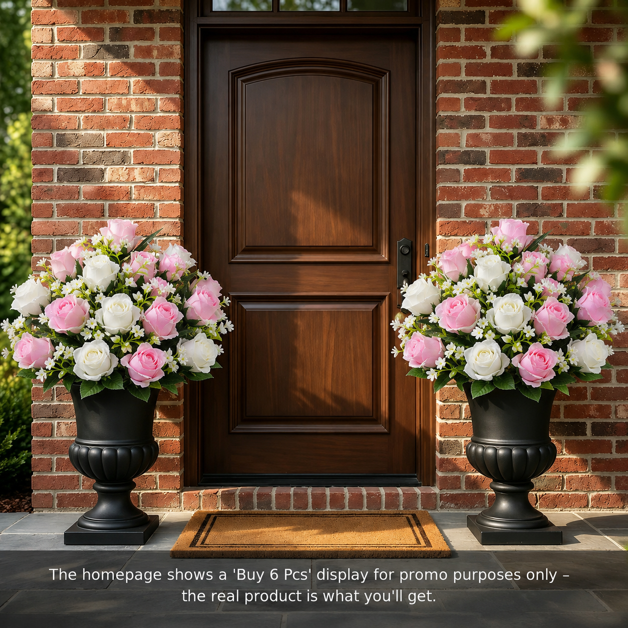🔥Last Day 70% OFF🌹‑Faux Rose Flower Bouquet‑Waterproof, Long‑Lasting, No Need To Water