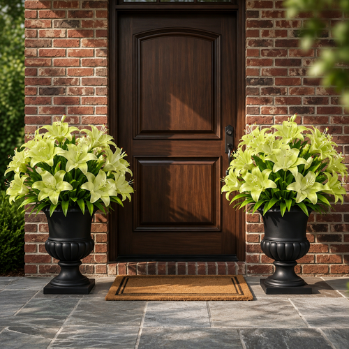 🔥Last Day 69% OFF💐‑Faux Lily Blooms‑UV Resistant, Waterproof, Windproof