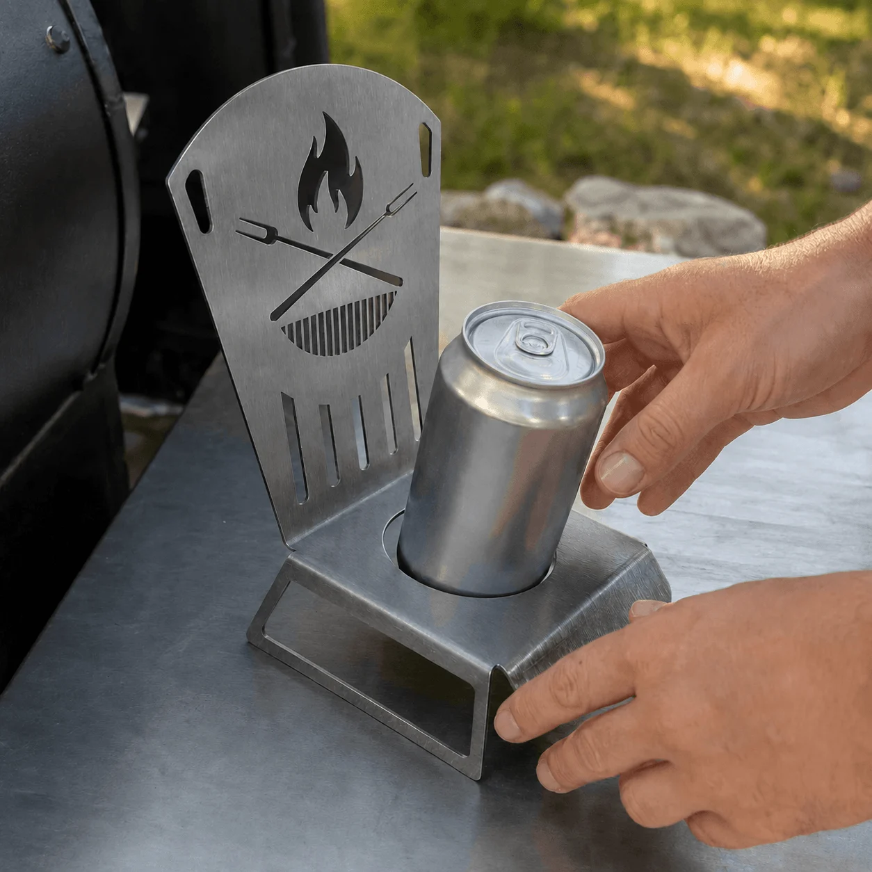🍗Metal Beer Can Chicken Chair – Upright BBQ Roasting Stand🍗