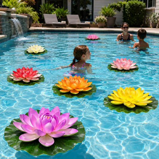 🔥60% OFF🔥 Artificial Outdoor Lotus Flowers‑UV Resistant Waterproof Pond Decor