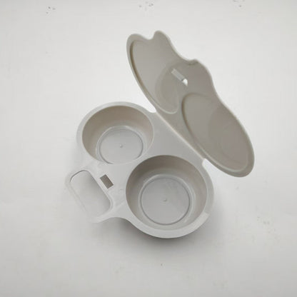 🥚✨ BUY 1 GET 1 FREE! Dual-Cavity Microwave Egg Poacher | Quick & Healthy Breakfast in Minutes 🍳