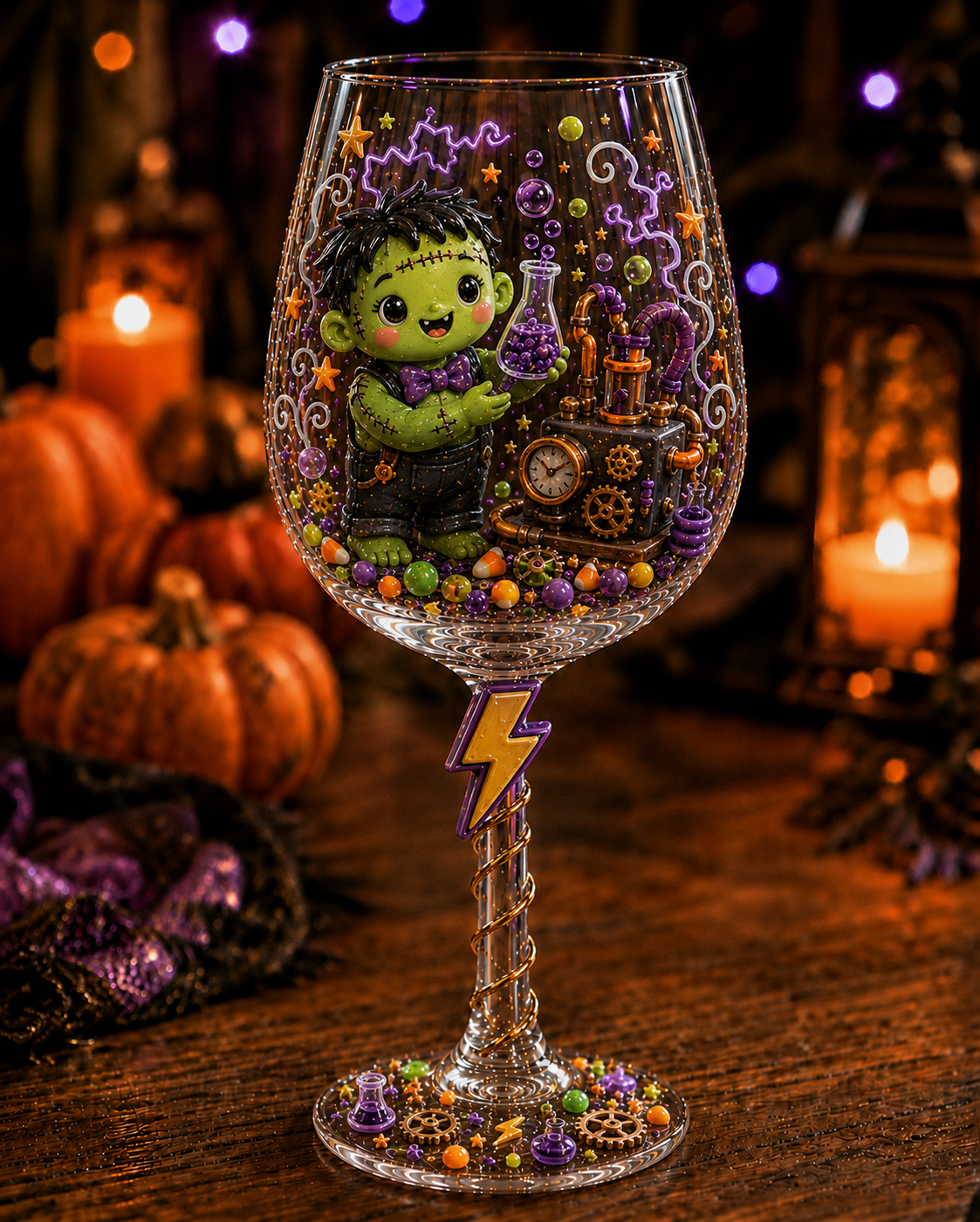 🔥Last day 50% OFF🎁Halloween 3D Wine Glass Collection Gift Box Set✨