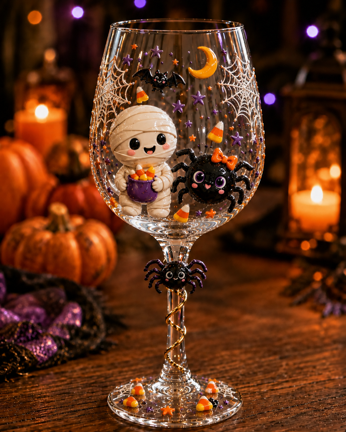🔥Last day 50% OFF🎁Halloween 3D Wine Glass Collection Gift Box Set✨