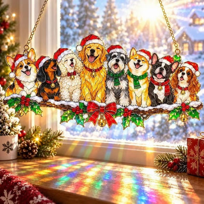 ✨ Whimsical Christmas Window Suncatchers – 11 Whimsical Stained-Glass Window Designs🎄