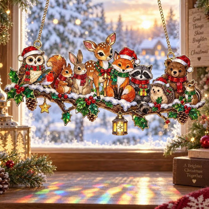 ✨ Whimsical Christmas Window Suncatchers – 11 Whimsical Stained-Glass Window Designs🎄