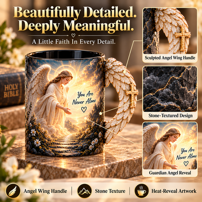 🔥Last Day 49% OFF🔥🪽 Angel’s Embrace™ ✨– Guardian Angel Heat-Reveal Mug | You Are Never Alone