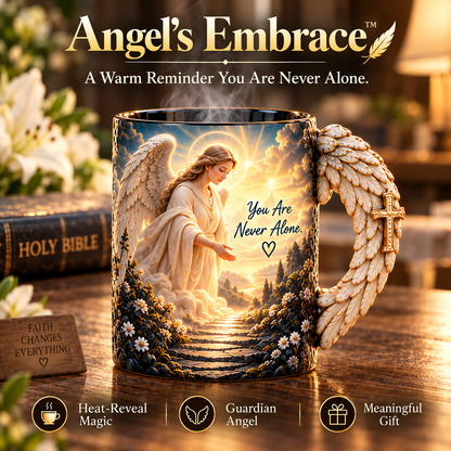 🔥Last Day 49% OFF🔥🪽 Angel’s Embrace™ ✨– Guardian Angel Heat-Reveal Mug | You Are Never Alone