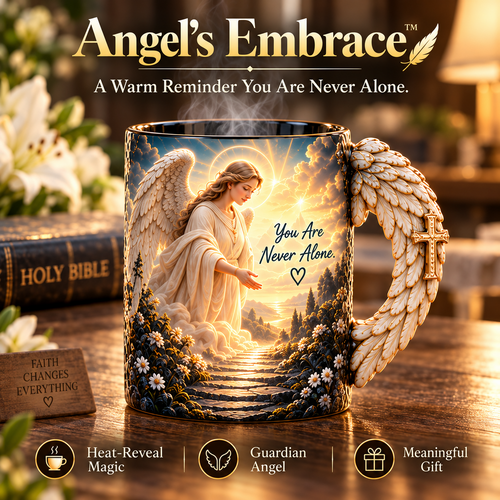 🔥Last Day 49% OFF🔥🪽 Angel’s Embrace™ ✨– Guardian Angel Heat-Reveal Mug | You Are Never Alone