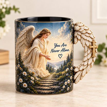 🔥Last Day 49% OFF🔥🪽 Angel’s Embrace™ ✨– Guardian Angel Heat-Reveal Mug | You Are Never Alone