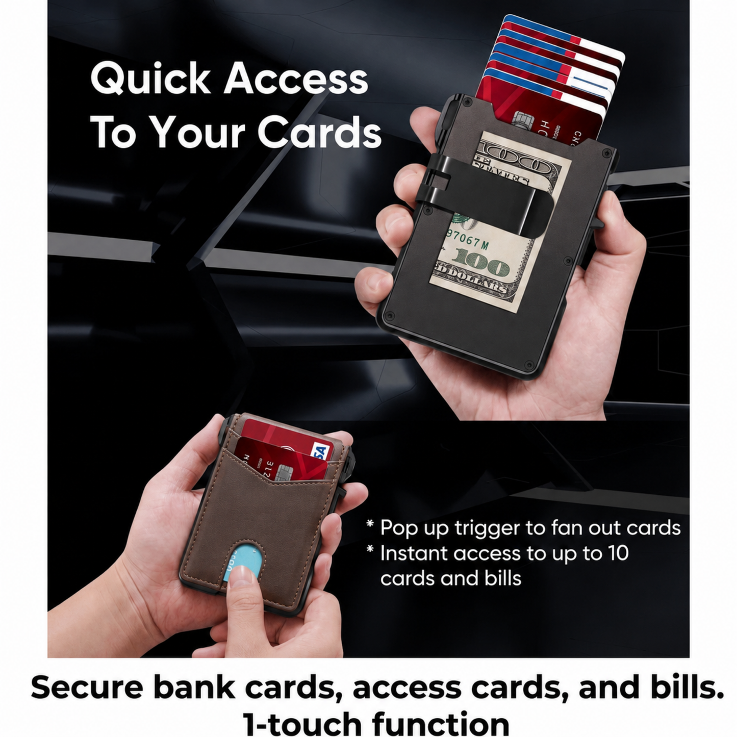 Cotitoc™ Minimalist Wallet - Maximum Capacity. Minimal Footprint.