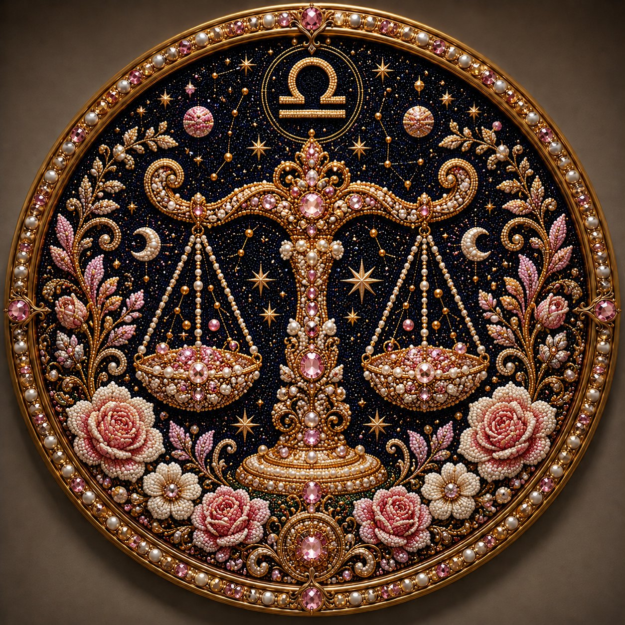 🔥HOT SALE 49% OFF – ✨ Premium 3D Pearl 12 Zodiac Signs Art Kit | Luxury Flocked Canvas with Scratch-Resistant Non-Fading Pearl Beads DIY Handmade Astrology Decor ♈🌙💎